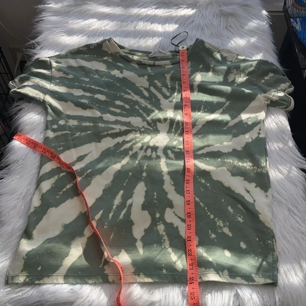 Olive & Oak size Small Terry Green Bleach Tie-Dye Sweatshirt - Picture 11 of 13
